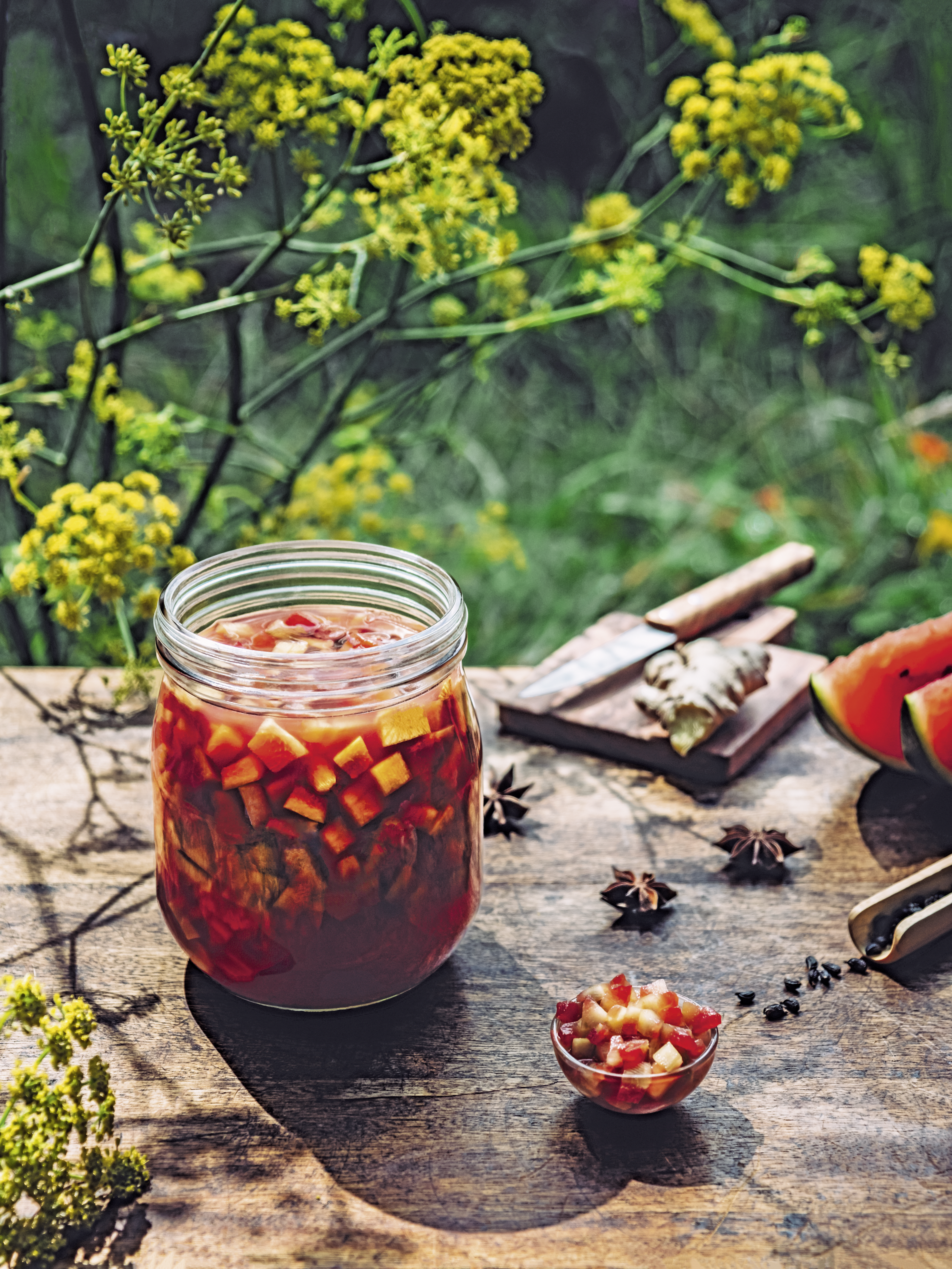 Pickles de peau de pastèque au piment et aux épices douces Pickles de peau de pastèque au piment et aux épices douces